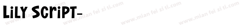 Lily Script字体转换